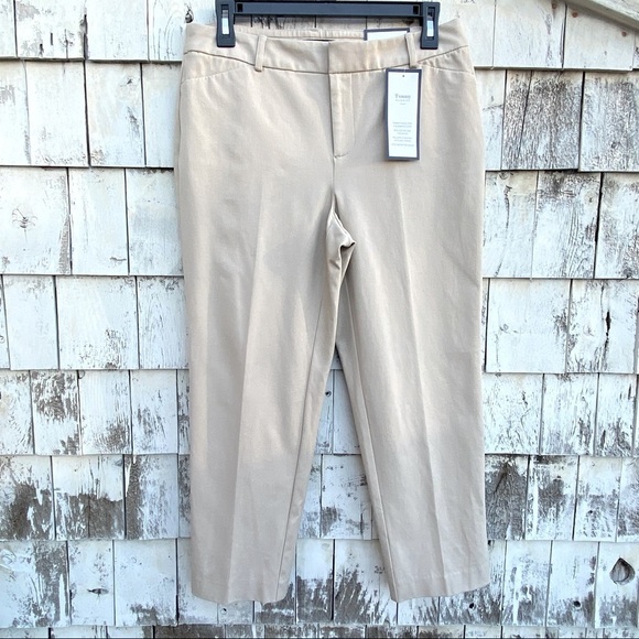 Charter Club Tummy Panel For Slimming Look Crop Pants - Picture 1 of 6